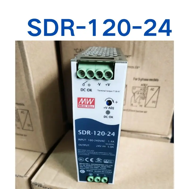 New SDR-120-24 Rail Industrial Power Supply With PFC circuit 24V 5A with good feature package and fast delivery