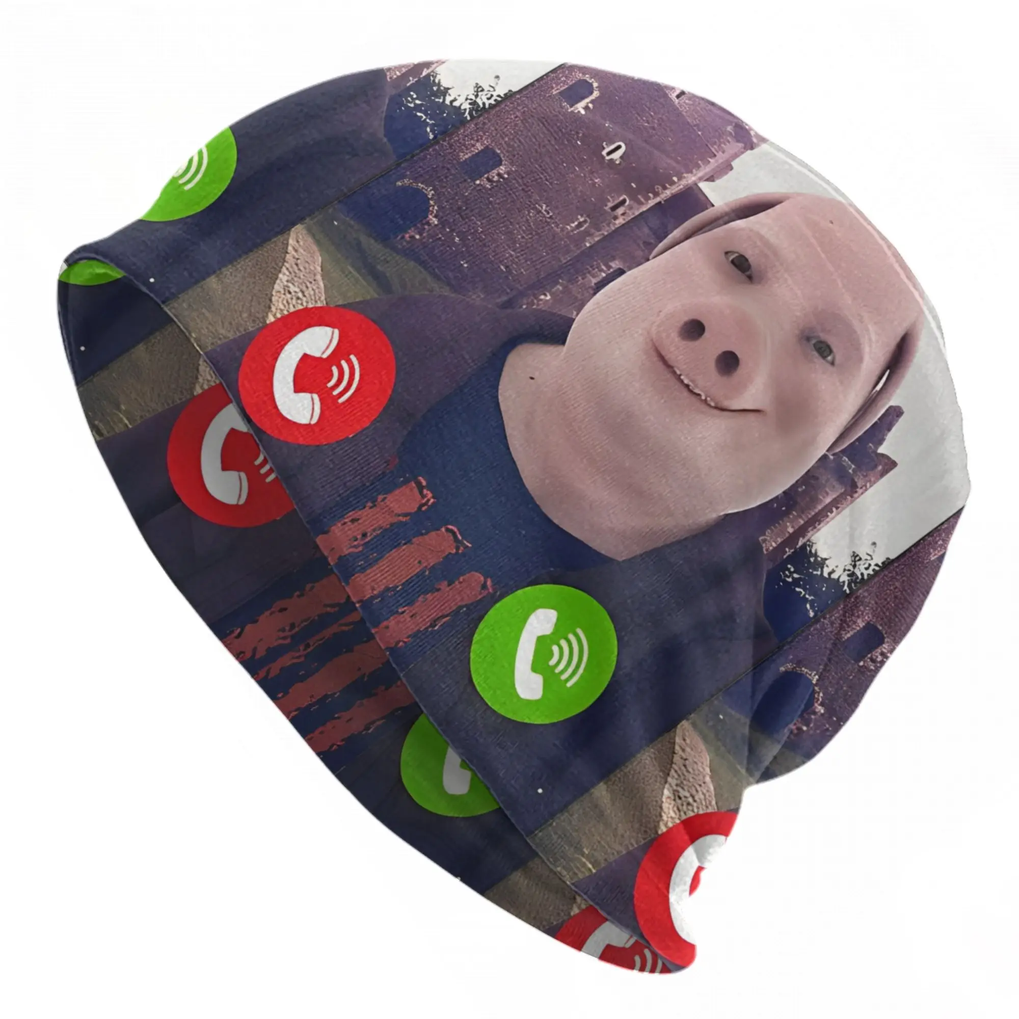 John Pork Is Calling Funny Meme  Beanie Cap for Men Women Streetwear  Cooling Skull Cap Sweat Wicking for Gym Workout