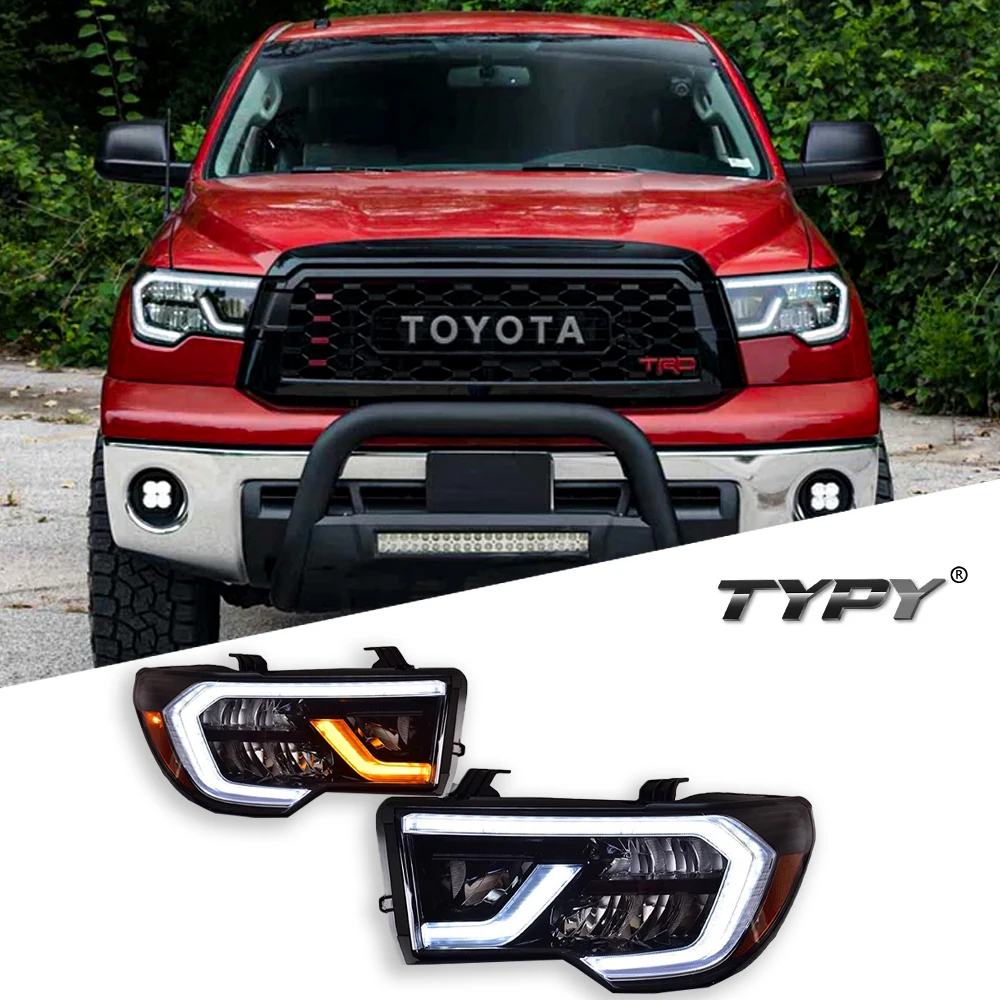 TYPY Car Light For Toyota Sequoia/Tundra Headlight 2007-2020 LED Projetor head Lamp DRL Headlight Auto Accessories