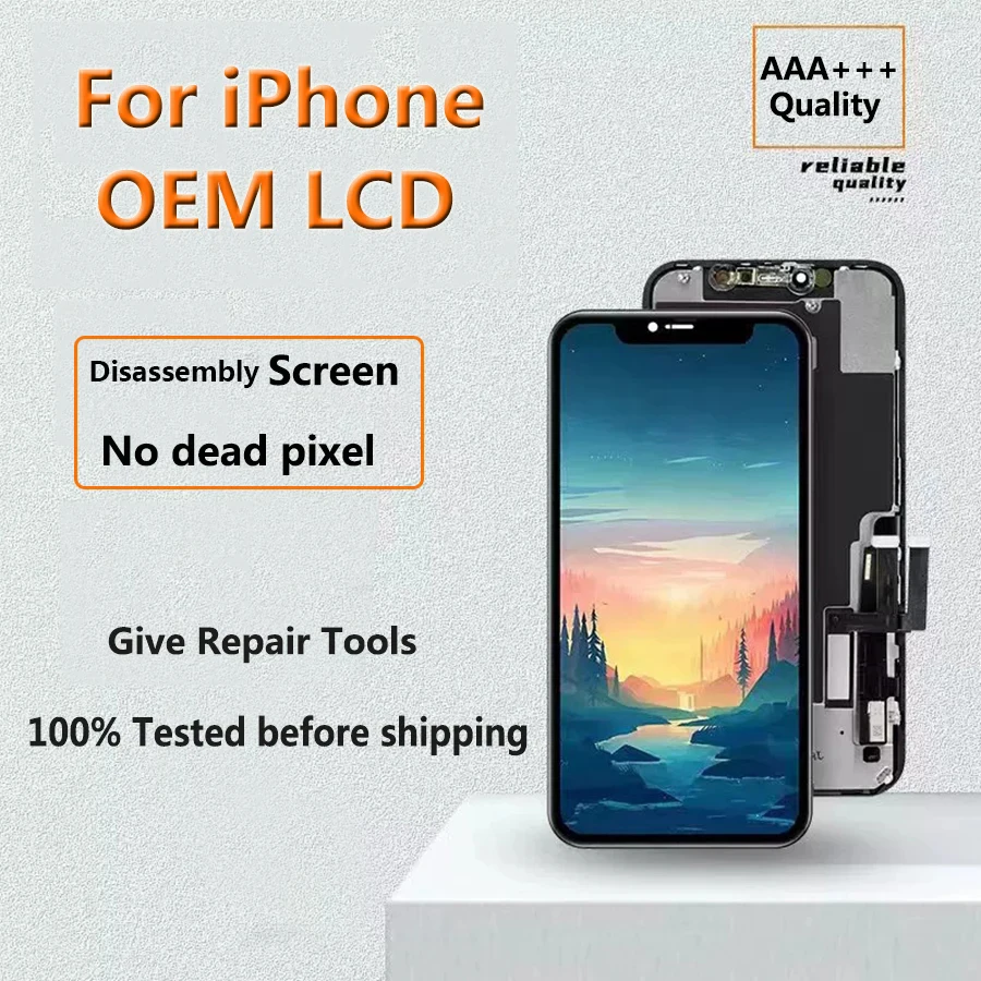 In Stock Screen Display Assembly For iPhone 6 7 8 5S 6S Plus X XS XR 11 12 13 Mini Pro Max OEM LCD 100% Tested Before Shipping