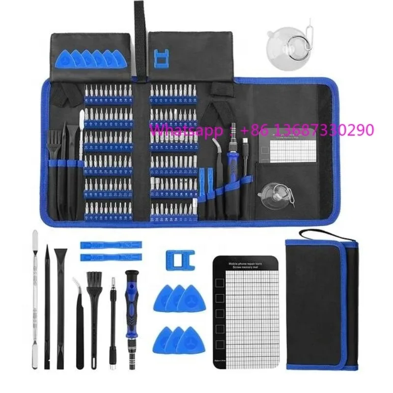 

Screwdriver set 142 in 1 electronic precision multi angle screwdriver with 120 position magnetic repair manual tool kit