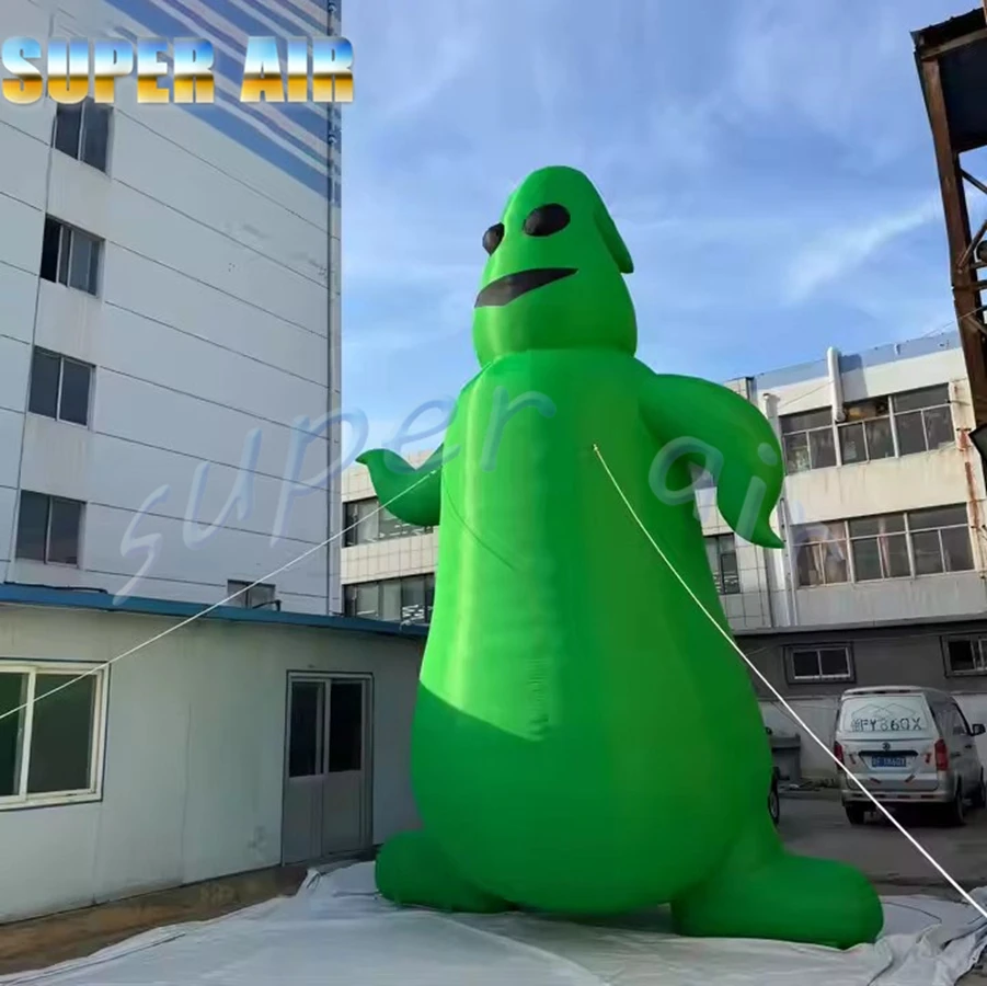 تصميم إبداعي لتزيين الهالوين الأخضر نموذج شبح قابل للنفخ لحفلات الاحتفال