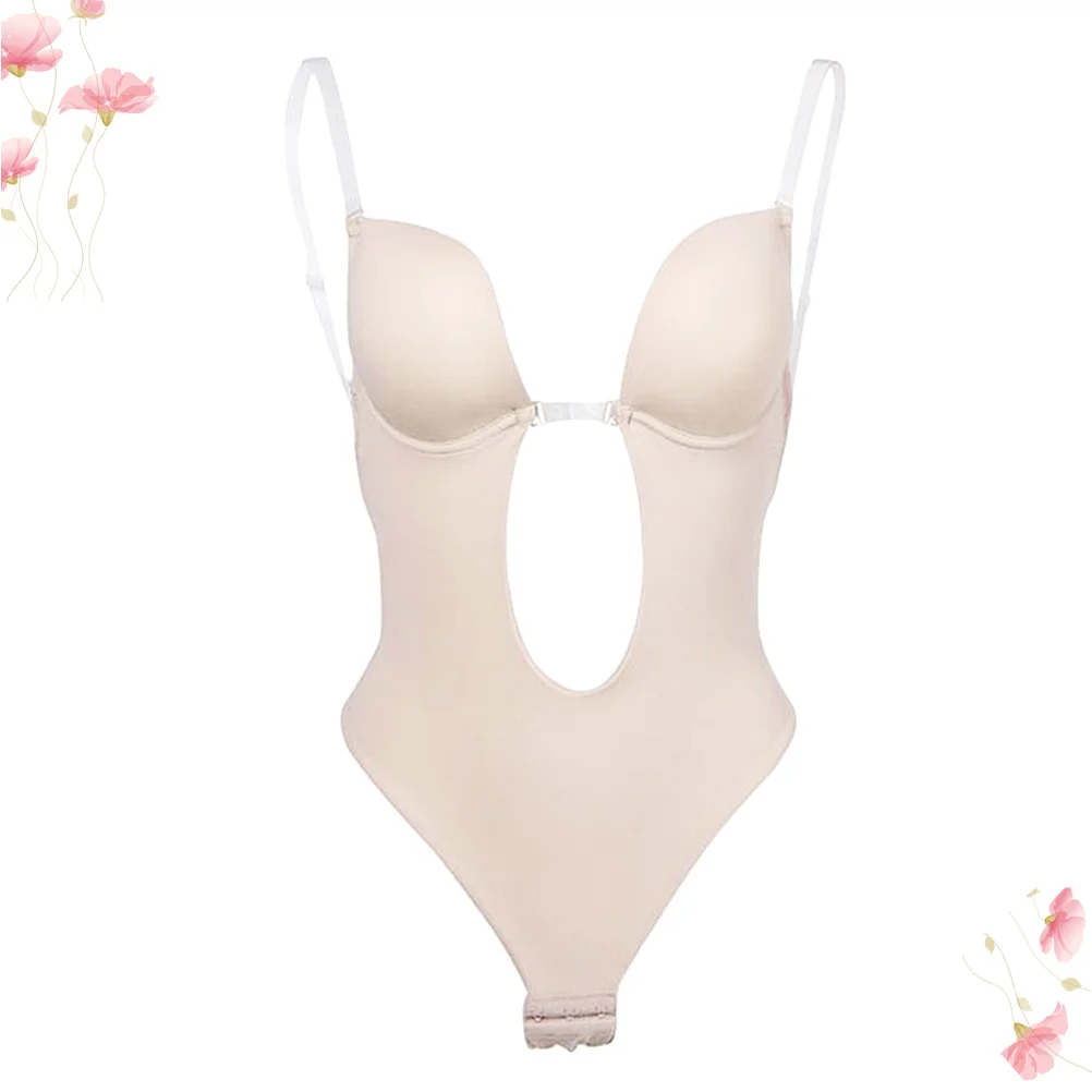 

Women's Skin Color Backless Corset Invisible Shapewear Slimming Bra Bustier Firm Control Waist Reducer Comfortable Breathable