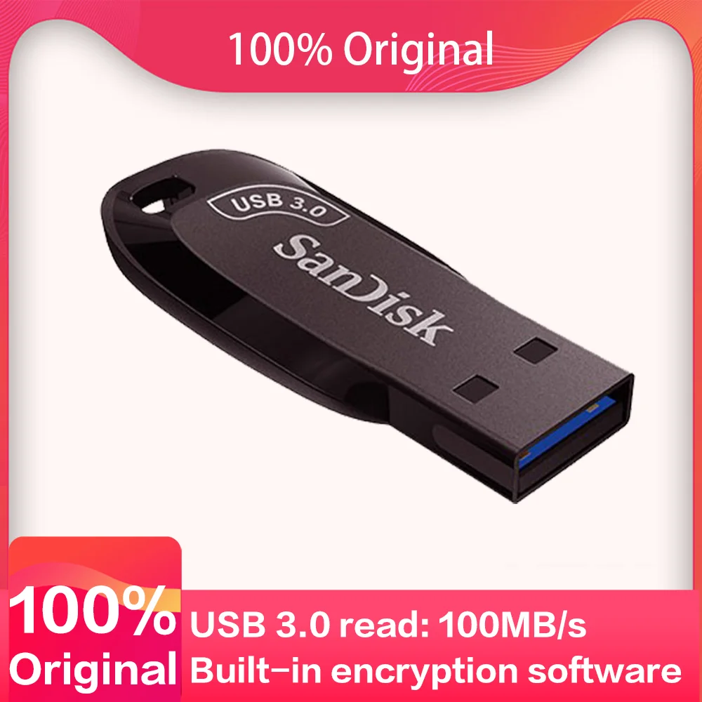 Flash Drive USB 3.0 32GB CZ410 256GB 128GB 64GB Original Mini Memory Stick Black U Disk Waterproof High Speed Copy For Computers