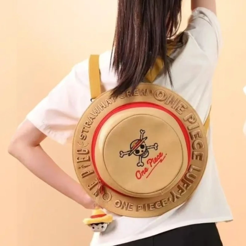 One Piece Monkey D. Luffy Sanji zweidimensionaler Strohhut-Rucksack für männliche und weibliche Studenten, modischer Persönlichkeitsrucksack. – Detail 3