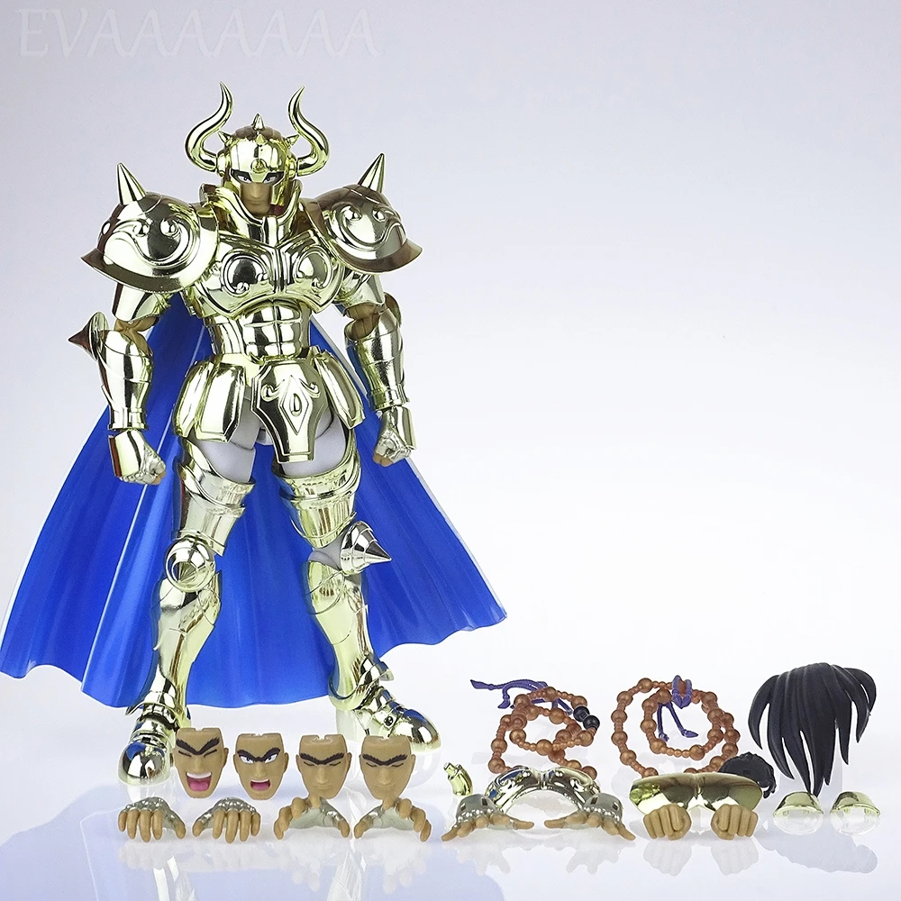 CS Model Saint Seiya Cloth Myth EX Taurus Aldebaran Virgo Rosary Beads 24K Ver. Gold Saint Knights of the Zodiac Metal Armor Toy