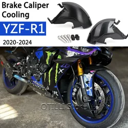 New Brake Disk Cooler Air Duct Side Cover ABS Black Motorcycle For YAMAHA YZF R1 Yzf r1 YZF-R1 2020 2021 2022 2023 2024