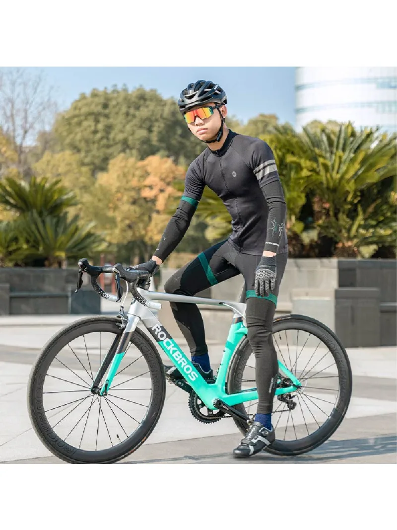 AliExpress ROCKBROS Cycling Leg Sleeves Warm Fleece Legwarmers Bicycle Riding Leggings Autumn Winter Windproof Sports Leg Covers