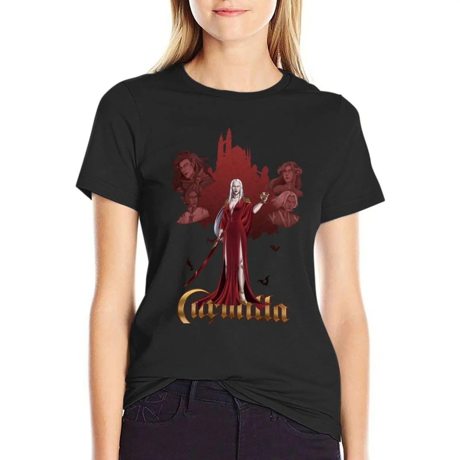 Carmilla of Estiria T-Shirt korean fashion aesthetic clothes Blouse blanks tshirts woman