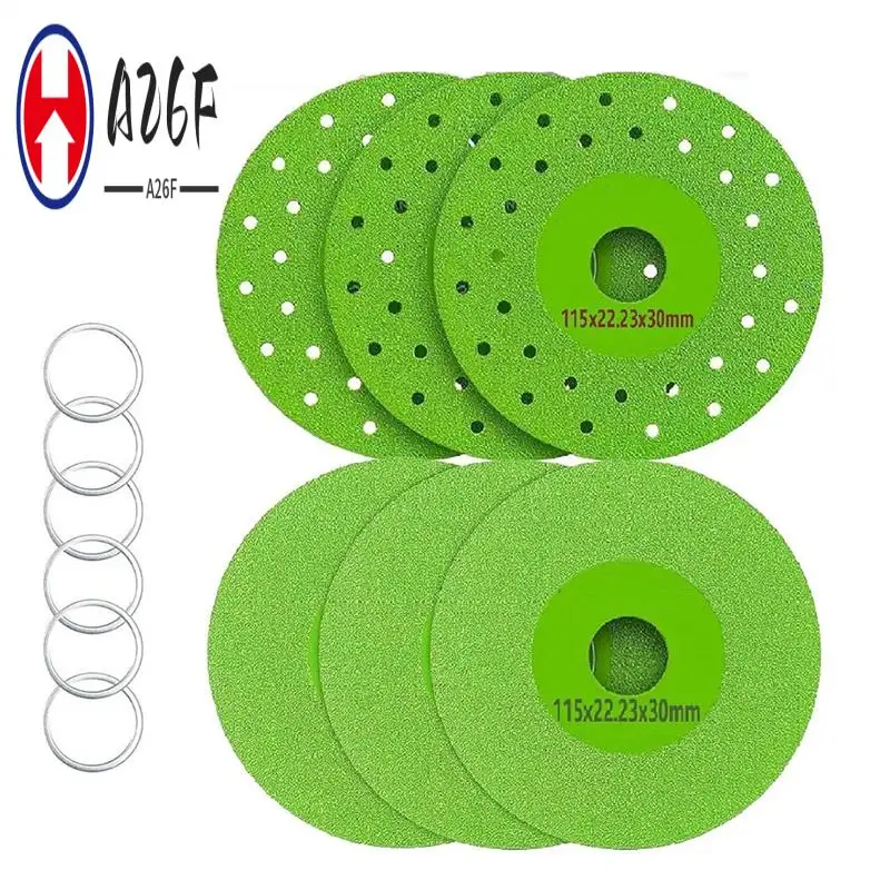 

A26F-6 Pack 4,5-дюймовый (115 мм) шлифовальный диск из каменной плиты с алмазной зернистостью для резки и шлифования керамики, плитки и мрамора