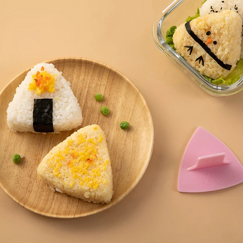 Simple DIY Sushi Mold Onigiri Rice Ball Food Press Triangular Sushi Maker Mold Sushi Kit Japanese Kitchen Bento Accessories