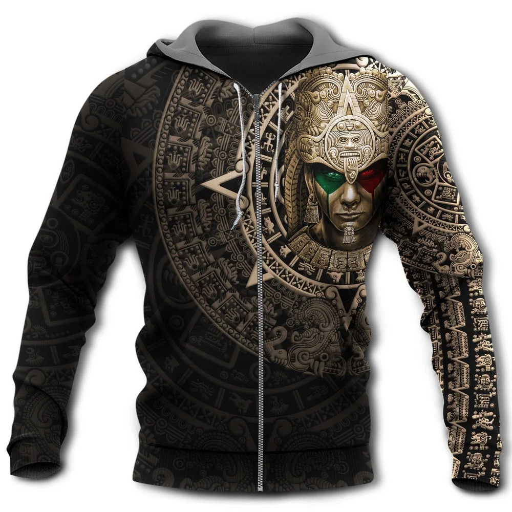 Autumn Men's Zipper Hoodie Mexico style Vintage 3D Print Art New Arrival Harajuku Popular Design Long Sleeve Pullover Men Casual