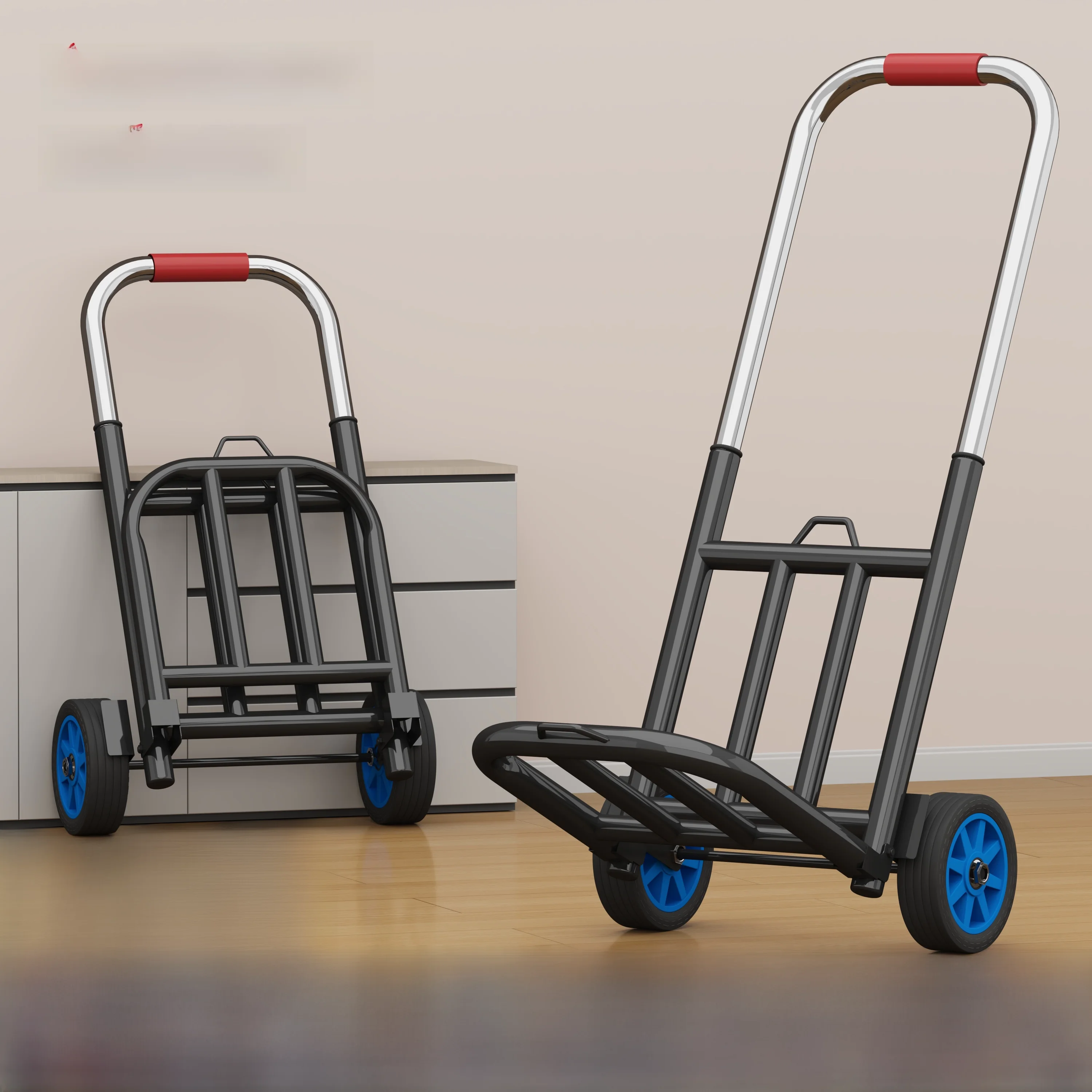 chariot-de-courses-portable-a-tirer-a-la-main-pour-usage-domestique-ideal-pour-les-courses-de-legumes-et-le-transport-de-marchandises-chariot-a-bagages-pliable-en-materiau-cristallin