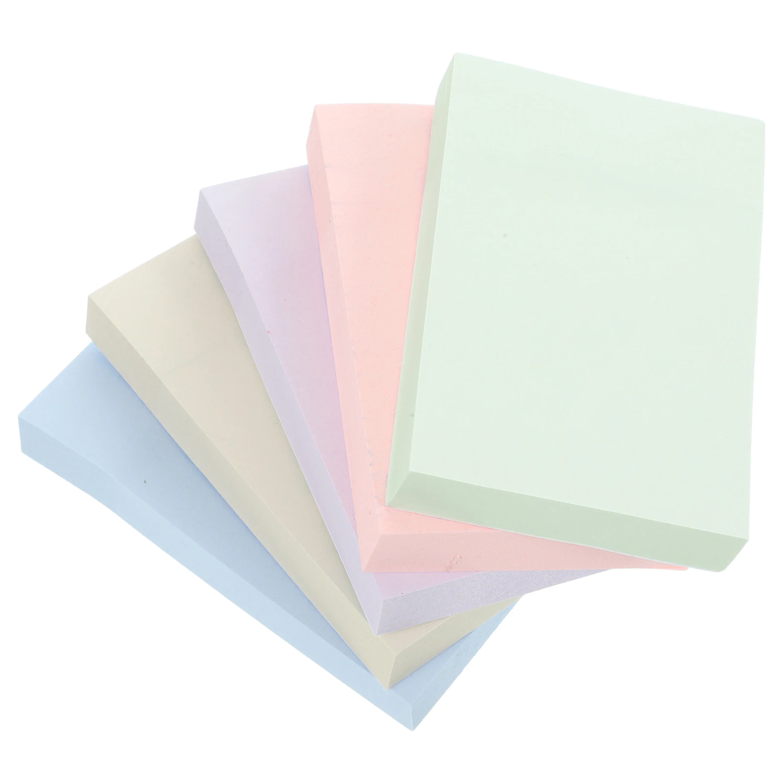 

5 Sets Square Self adhesive Memo Pads 3x2 Mixed Colors Practical Stickers Office Use Bulk Decorative