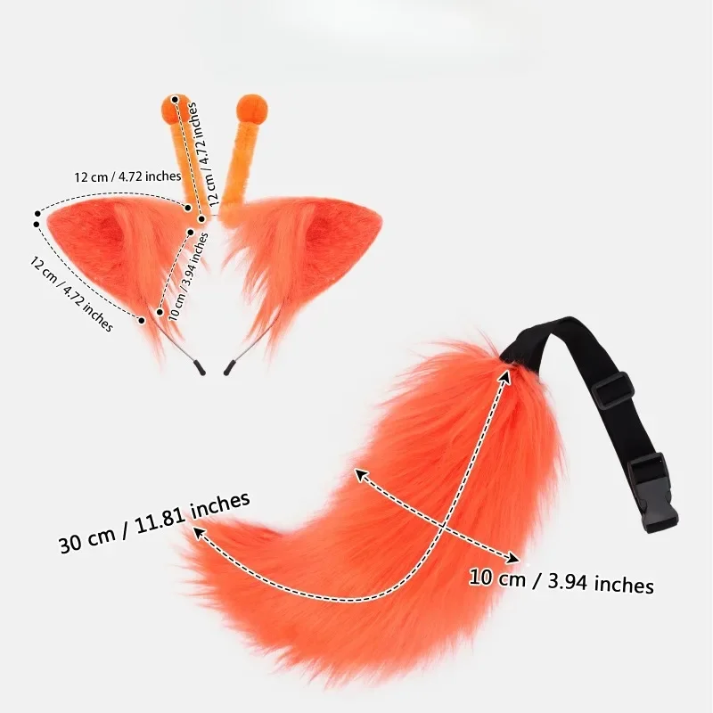 Fursuit Alien Tentacles Cosplay Cat Headwear Furry Tail Animals Cos Role Play Props Accessories for Women Halloween Party