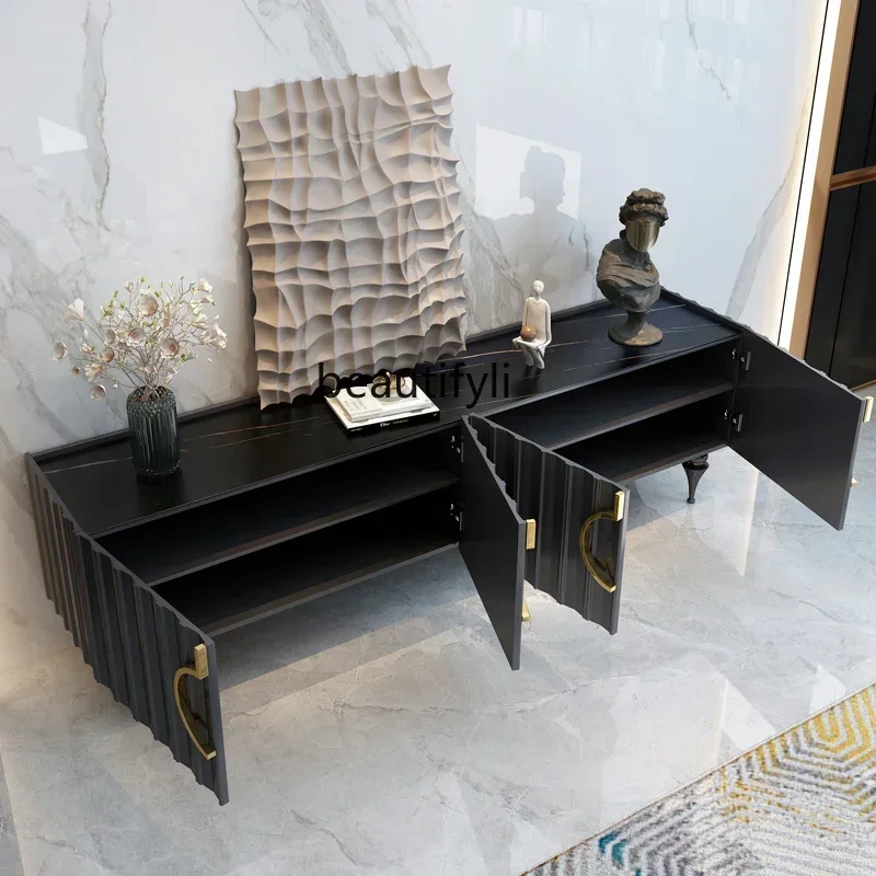 TV cabinet coffee table combination living room designer high-end American light luxury