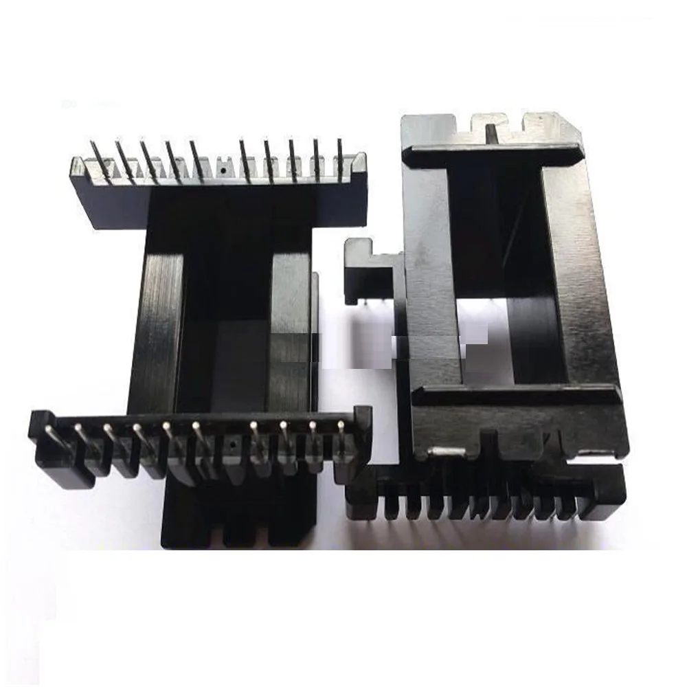 Power transformer EE55-21 EE55B ferrite  core with 2pairs core and  vertical bobbin 11+11 pins 22pins 1set/lot free shipping