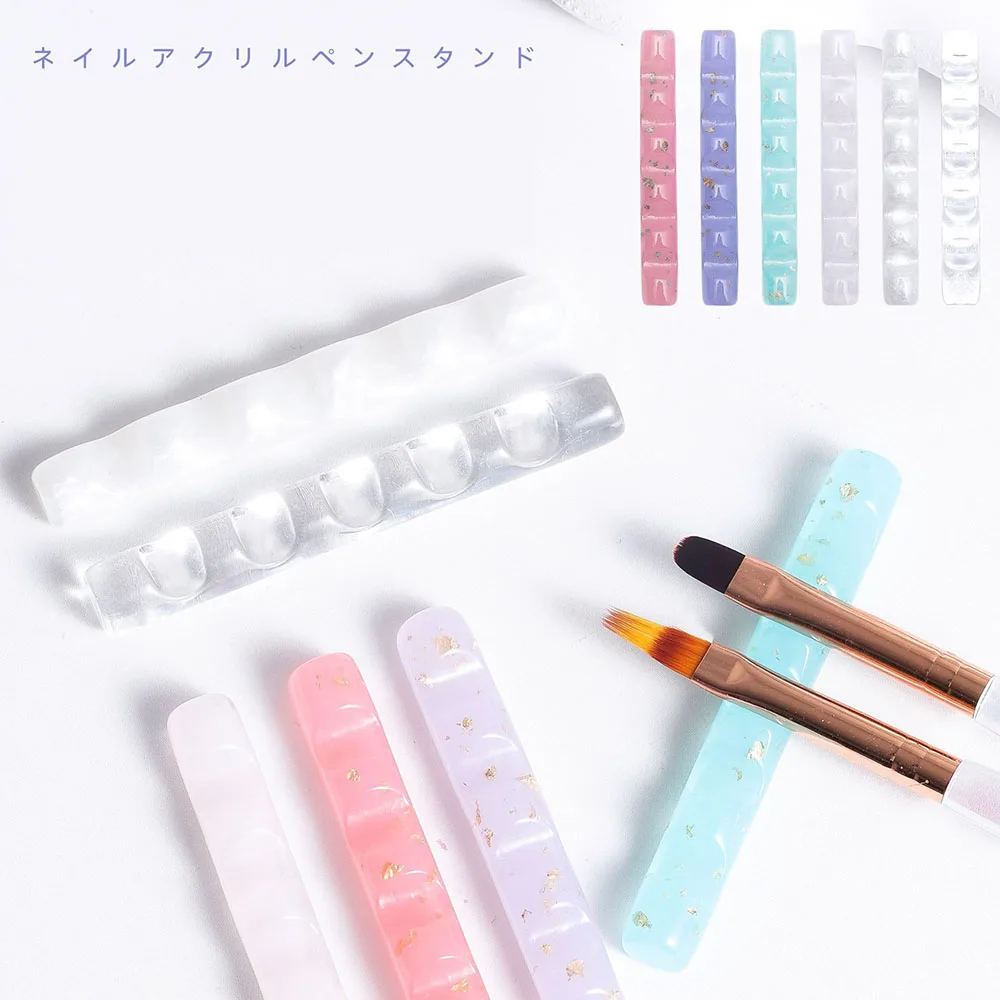 

5-сетчатый держатель для кистей для ногтей, подставка для салонных ручек, подставка, полка, дисплей, акриловая подставка для хранения, подставка для кончиков, инструменты для маникюра в салоне