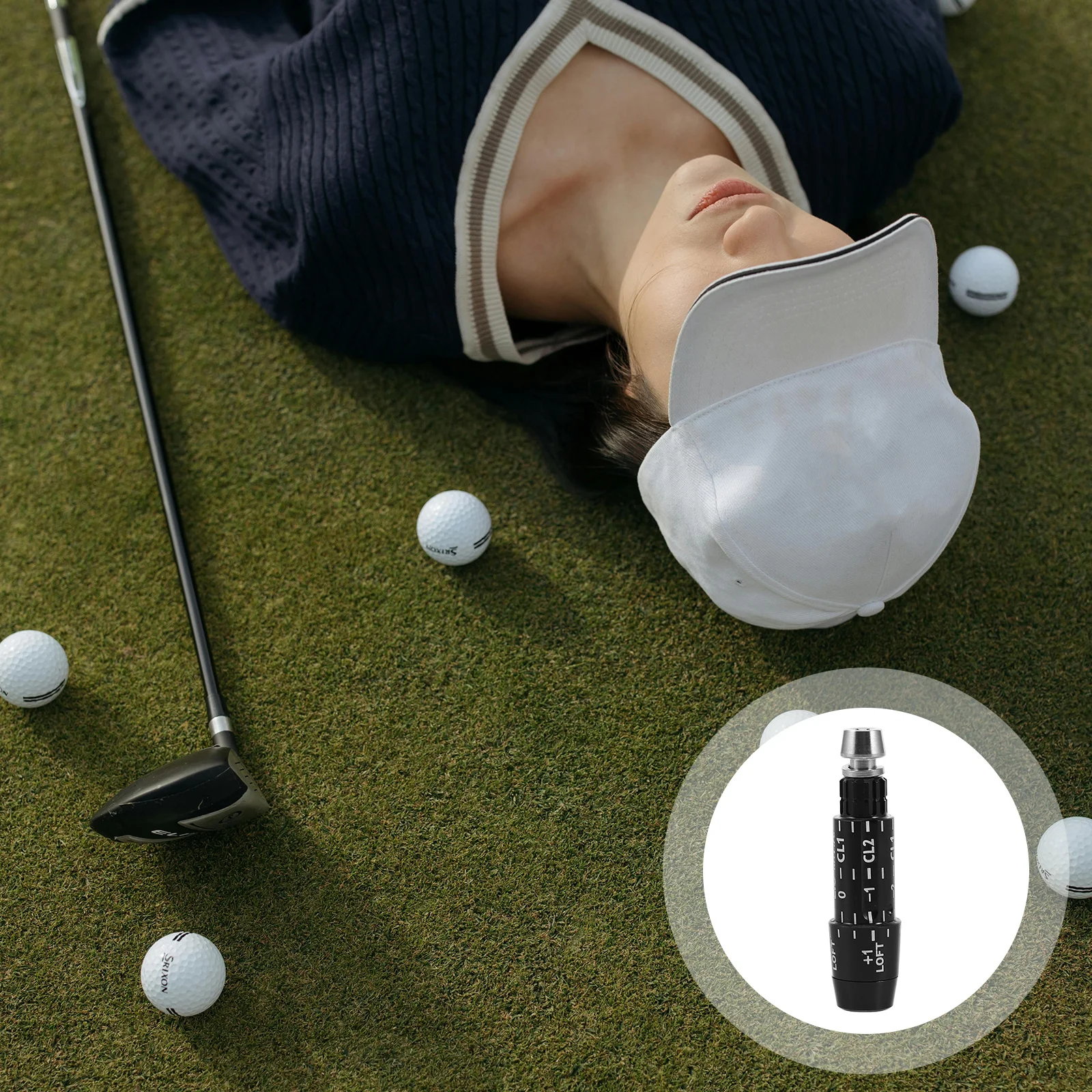 

Golf Shaft Sleeve Adapter Golf Clubs Connector Secure Fit Replacement Part for Shaft Alignment Repair Maintenance Tool