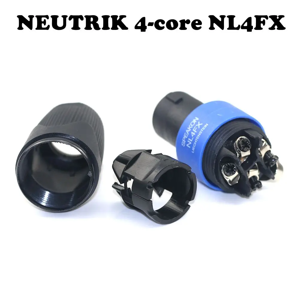 NEUTRIK 4-core NL4FX Connector Audio Plug Professional speaker power amplifier Speaker connector Ohmic head connector