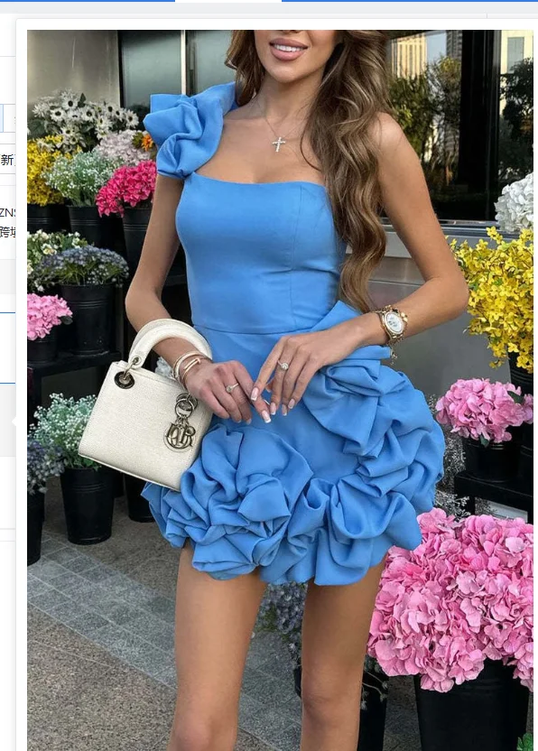 

Elegant Evening Dresses for Women Luxury 2025 Summer One Shoulder Women Dress Pink Prom Gown Party Gowns Brithday Outfits
