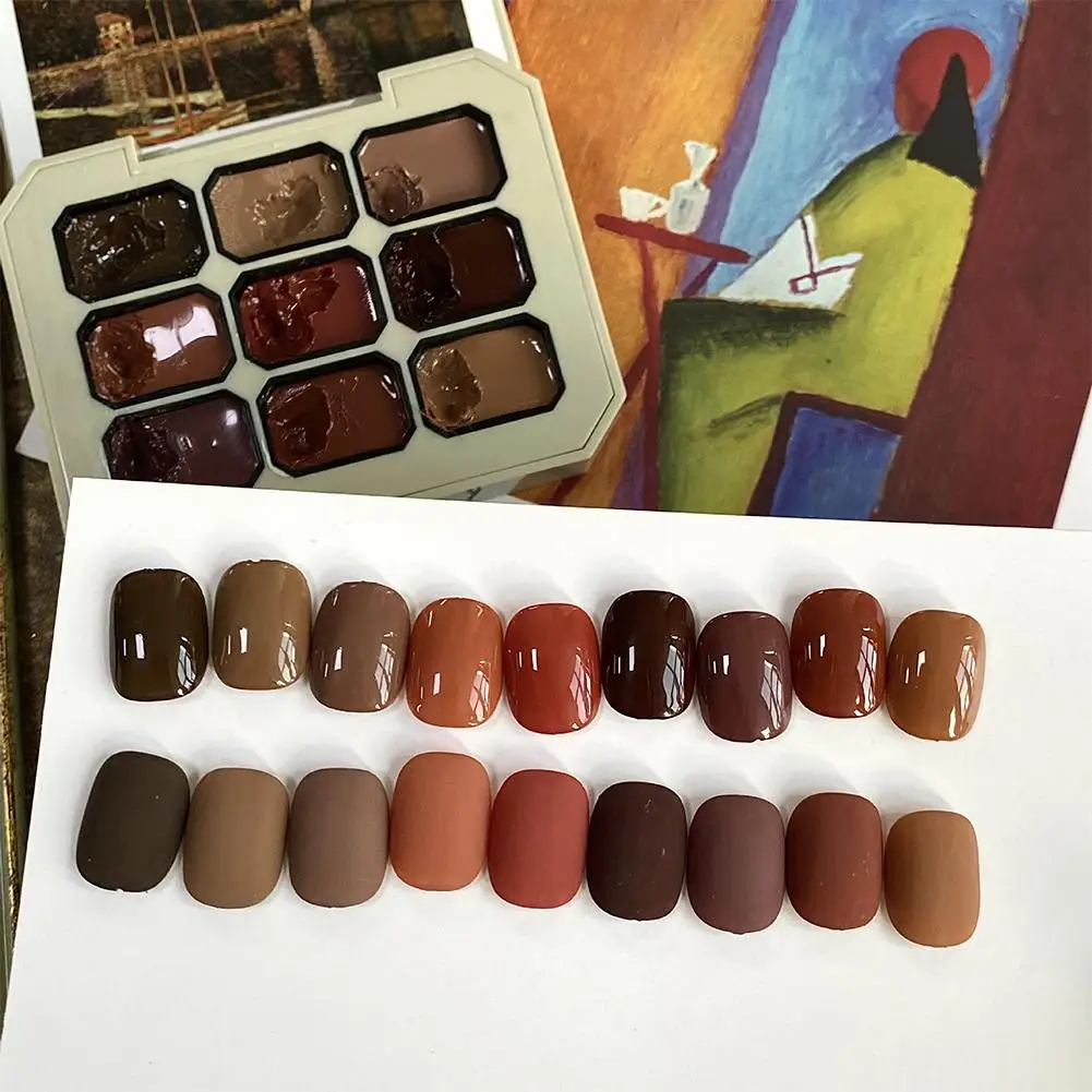 2025 9 لون جيل للأظافر الصلبة المعلبة جيل للأظافر البولندية كريم الملمس اللوحة هلام UV LED لتقوم بها بنفسك الورنيش مسمار الفن تصميم ل ماني Q7M6