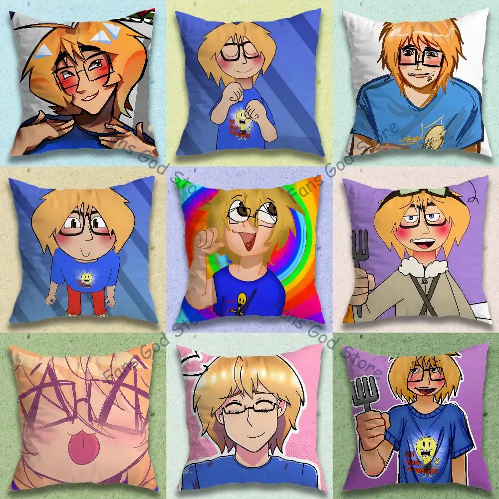 F-Fact A-Attack A-Adventures F-FAA Anime Celebrity Merchandise All-Match Printed Pillow Case Sofa Car  Room Decoration Protector