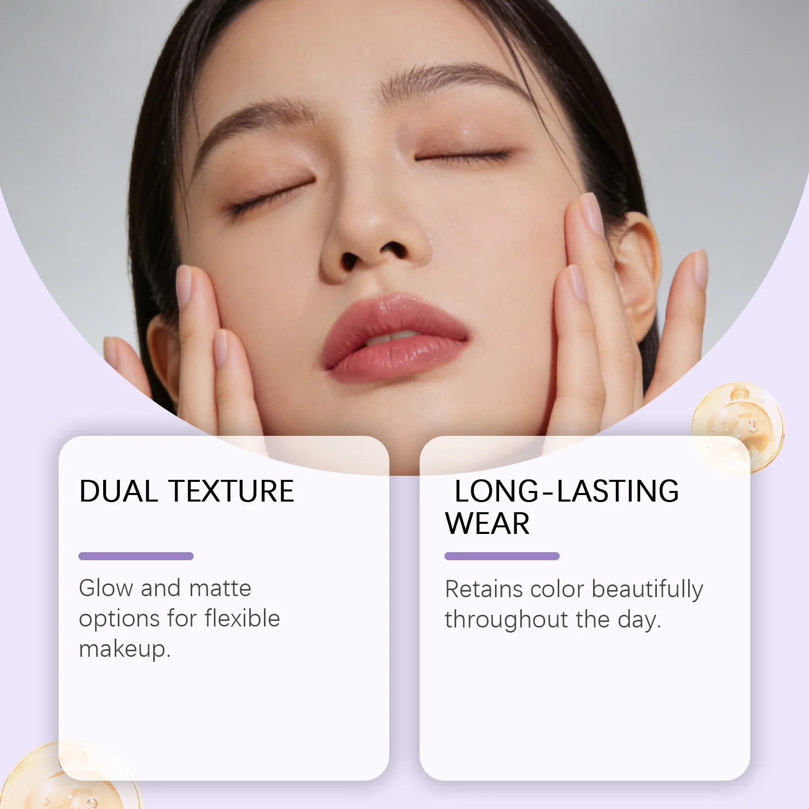 Lucidalabbra gelatinoso bicolore naturale facile da colorare idratante migliora la carnagione trucco labbra fard opaco a lunga durata a doppio scopo