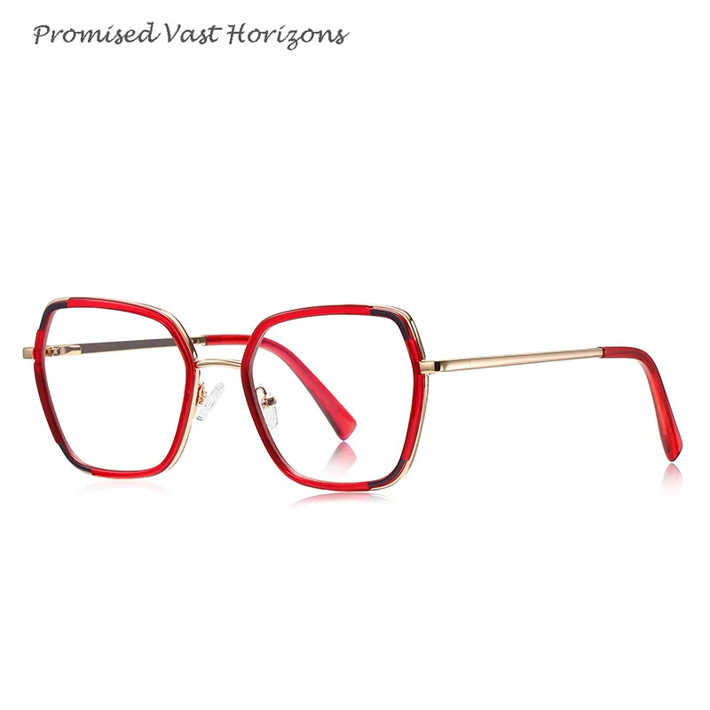 

Original Design Anti Blue Light Metal TR Circle Colorful Full Rim Trendy Frame European American Plano Lens Optical Glasses
