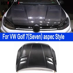 For VW Golf 7(Seven) 7.5 aspec Style Carbon fiber engine cover engine cover Replace the installation The hood of an automobile