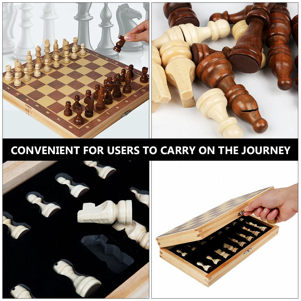 Magnetic Chess International Set Educational Plaything Toy Aldult for Kids Children Toys Wooden