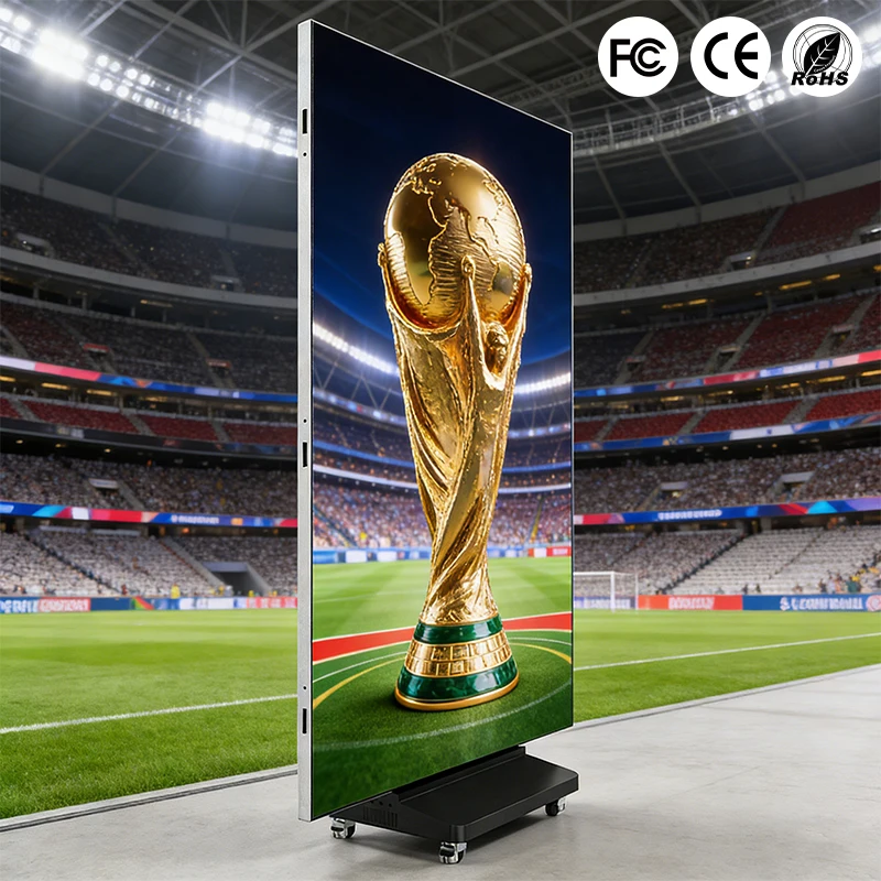 P2 Digital Foldable Portable Indoor LED Display Poster Frame, Banner Screen for Commercial Advertising Wholesale