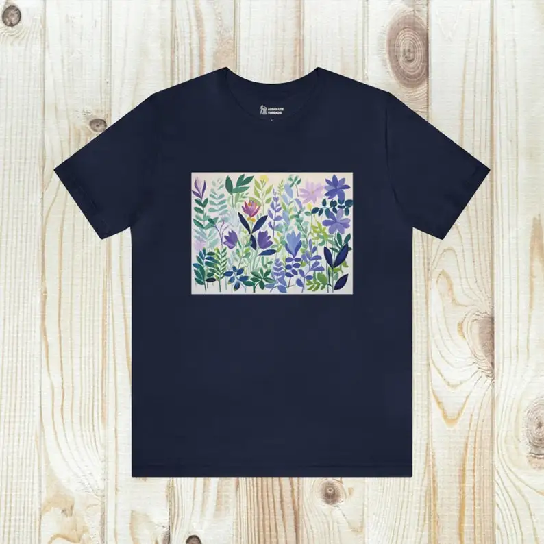 

Flower Collage T-Shirt, Flower Drawing Shirt, , Flowers Painting Shirt, Painting Art