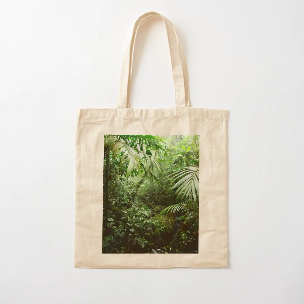 Misty Rainforest Creek Tote Bag tote bag men shopping bag logo Lady bags luxury women