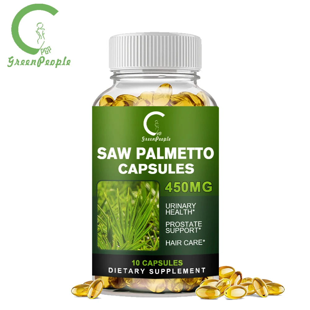 GPGP Greenpeople Saw Palmetto Extract Male urogenital system care Capsule Urinary &Prevents Hair Loss Adjust Hormone For Male