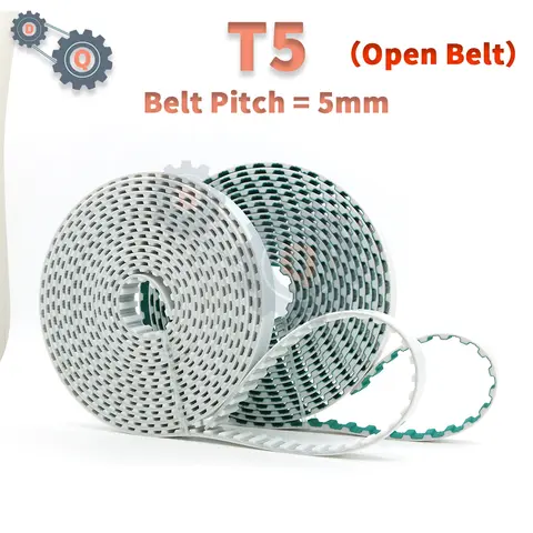 T5 벨트 PU T5 오픈 타이밍 벨트 폴리우레탄 스틸 PU 벨트 폭 10mm 15mm 20mm 25mm 30mm 40mm 동기 벨트 5mm T5 오픈 벨트
