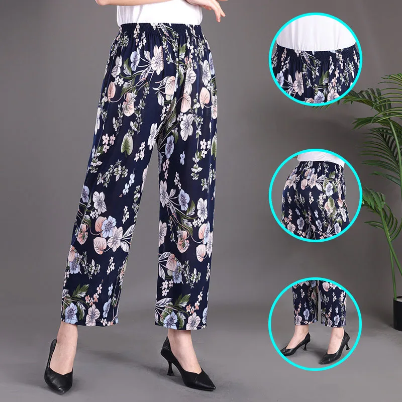 

Ladies' casual autumn wide leg pants, beach pants, seasonal home clothes, choose your size according to the size chart