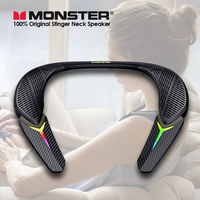 Monster Stinger Neck Speaker Bluetooth 5.3 Neckband Speakers 10H Playtime Wireless Wearable Speakers for Gaming Movies Music