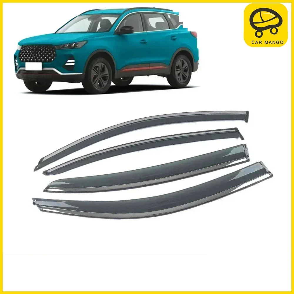 

Chrome Strips Rain Guards for Chery Tiggo 7 Tiggo 7 Pro Tiggo 7 Plus 2020-2023 Window Visor Wind Deflectors Door Visor Vent