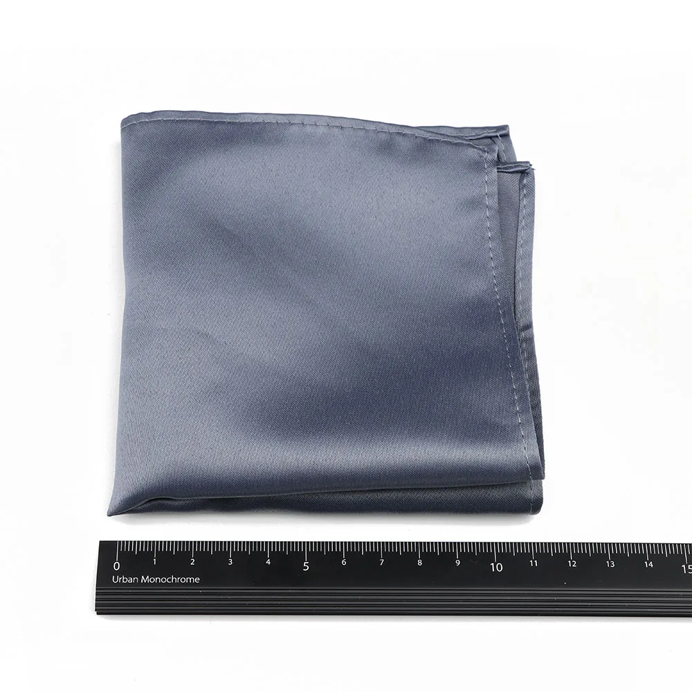 Fazzoletto da uomo in poliestere tinta unita in raso da donna, classico fazzoletto da taschino colorato, accessori quotidiani per feste di matrimonio