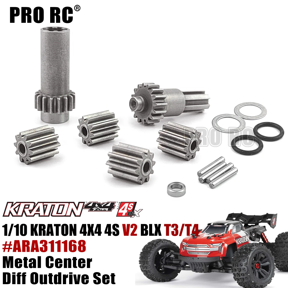 

Matel Center Diff Outdrive набор ARA311168 и Дифференциальная Планетарная Шестерня AR310865 для Arrma 1/10 KRATON 4X4 4S V2 BLX детали для радиоуправляемых моделей