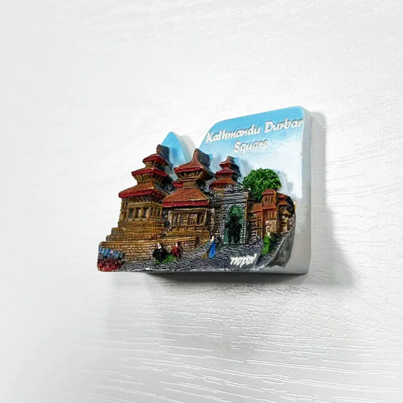 نيبال قصر كاتماندو العمارة الثقافية والإبداعية مغناطيس الثلاجة الإبداعية السفر تذكارية ديكور المنزل