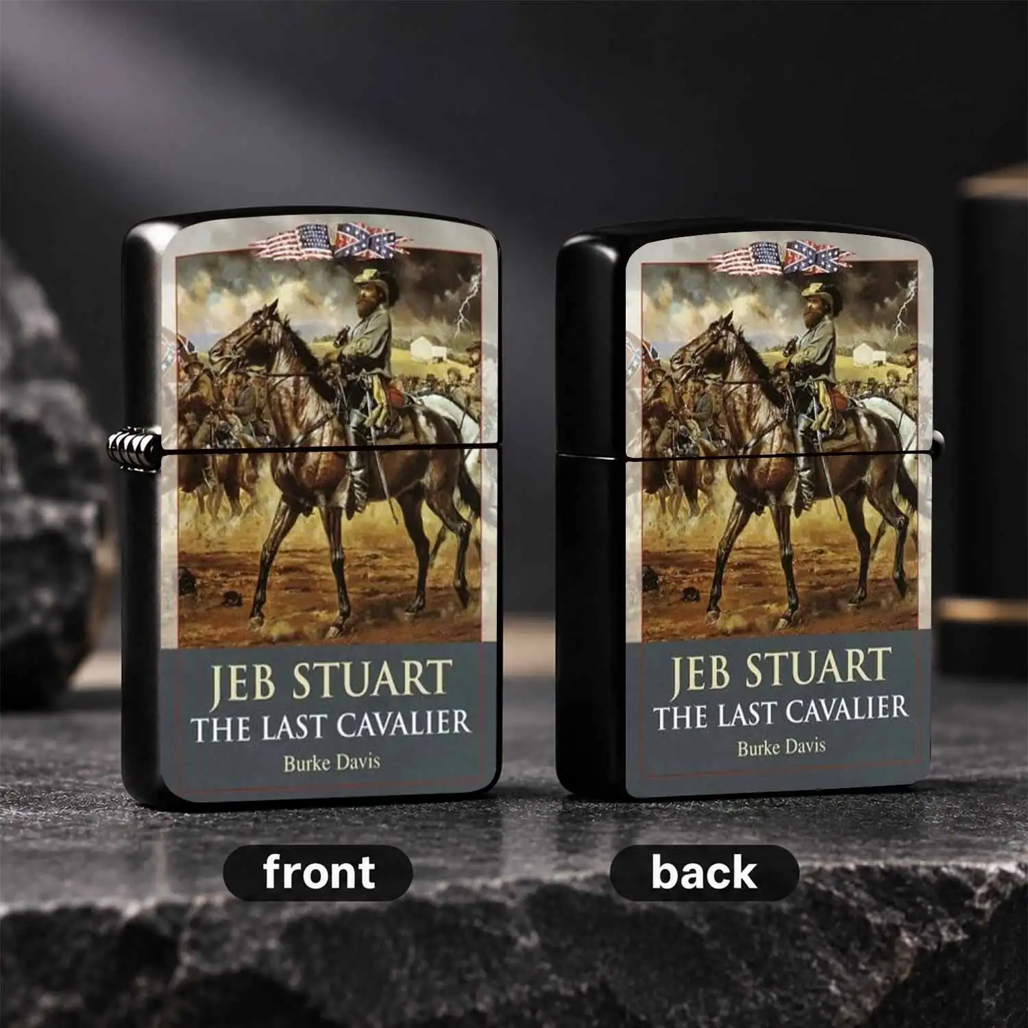 Vintage Civil War Themed Jeb Stuart The Last Cavalier DecorativeStarter, Historical Collectible Portable Accessory, Ideal for Daily Use Gifting and Multi-scene Application for History Enthusiasts A Hu A Humorous And Interesting Lighter
