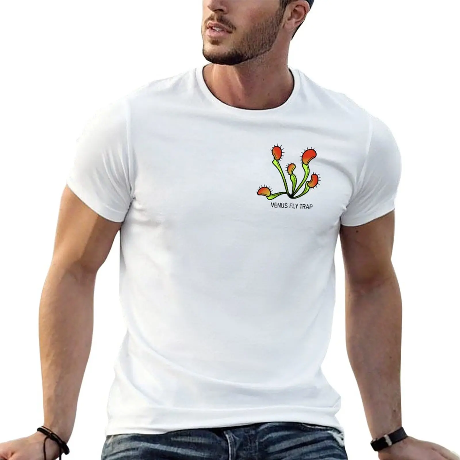 Venus Fly Trap Dionaea Muscipula Carnivorous Plant Gift T-Shirt Plus Size Loose Short Sleeve Top