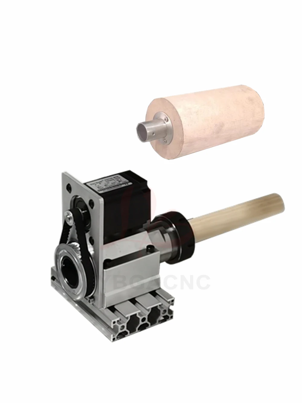 Center Height 64mm Rotary Axis A Axis with Standard ER40-30mm  Chuck for Mini Cnc Router Machine