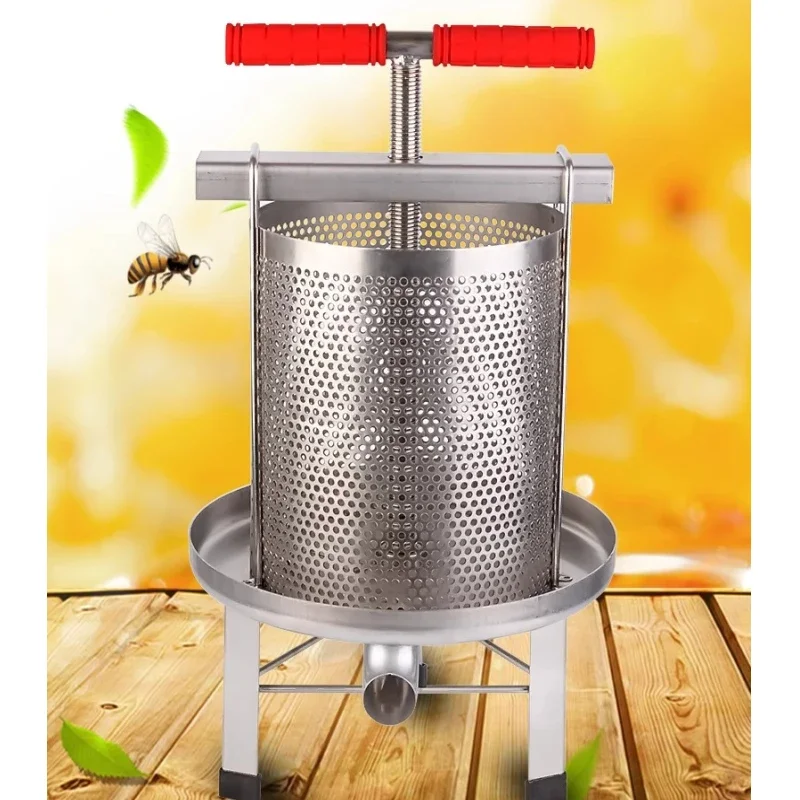 

Бытовая техника Пресс для меда из нержавеющей стали 304, утолщенный пресс для воска, фильтр для меда, небольшой бытовой пресс для меда