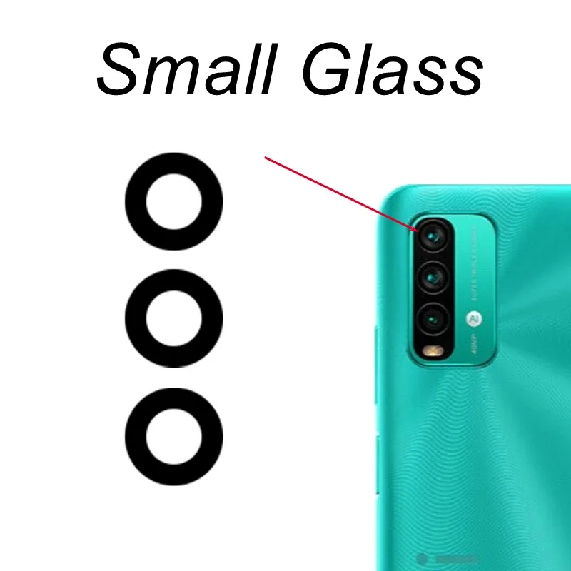 Rear Back Camera Glass Lens For Redmi 9T Main Camera Cover With Frame Bezel Replacement M2010J19SG M2010J19SY