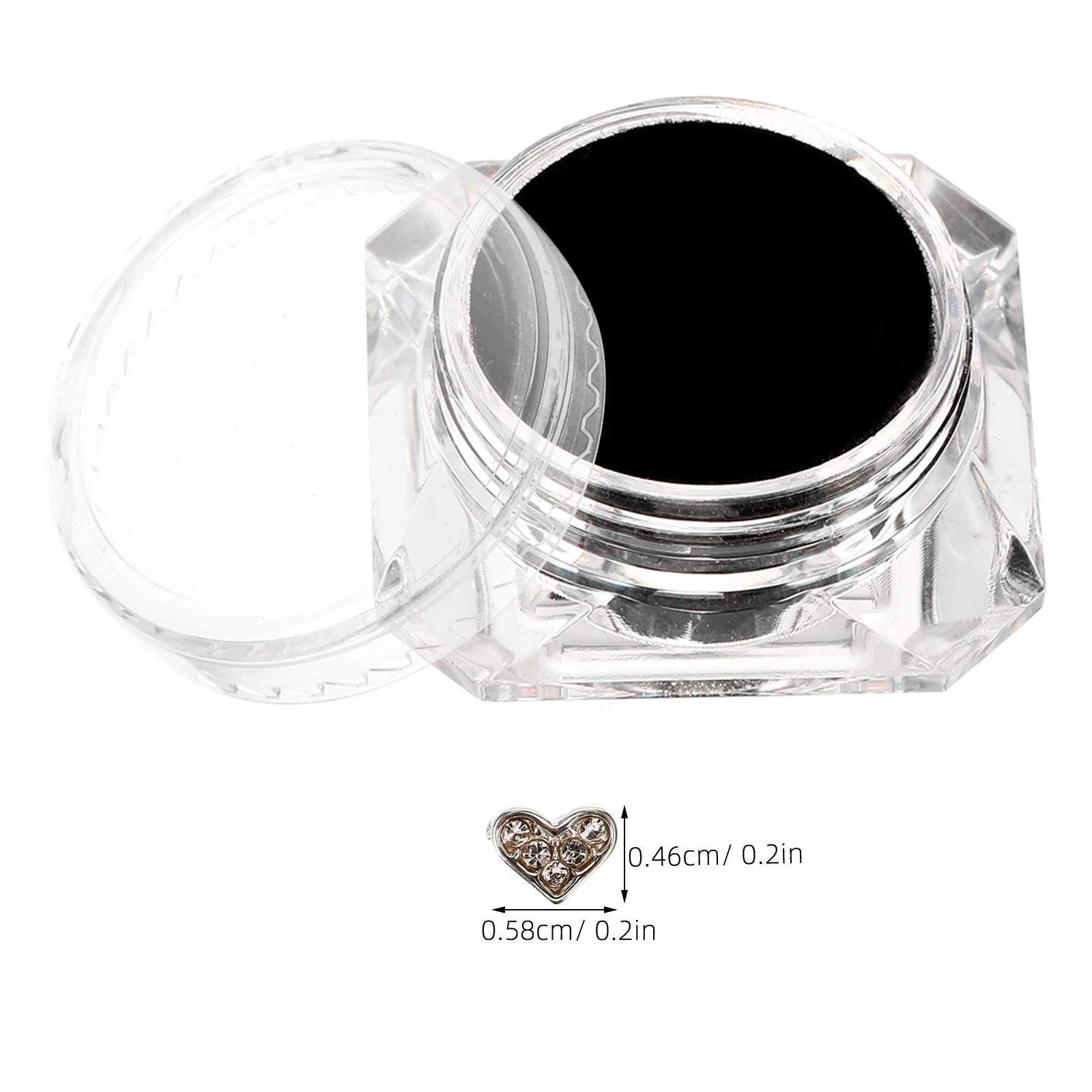 Ozdoba na zęby z cyrkoniami w kształcie serca DIY, biżuteria na zęby, dekoracja unisex, cyrkonie na zęby, dekoracja dentystyczna z cyrkoniami.