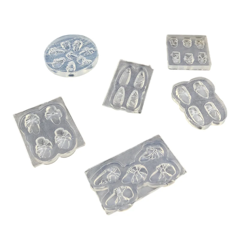 1pc シリコーンネイルアートテンプレート爪型 3D アクリル型ネイルアート装飾爪 DIY デザイン