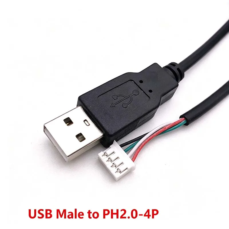 5PCS USB Terminal Cable, Data Cable, 1.25/PH2.0/XH2.54-4P DuPont Adapter Extension Cable, Touchscreen Cable
